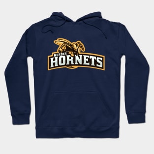 "Murder Hornets" Mock Sports Team Hoodie